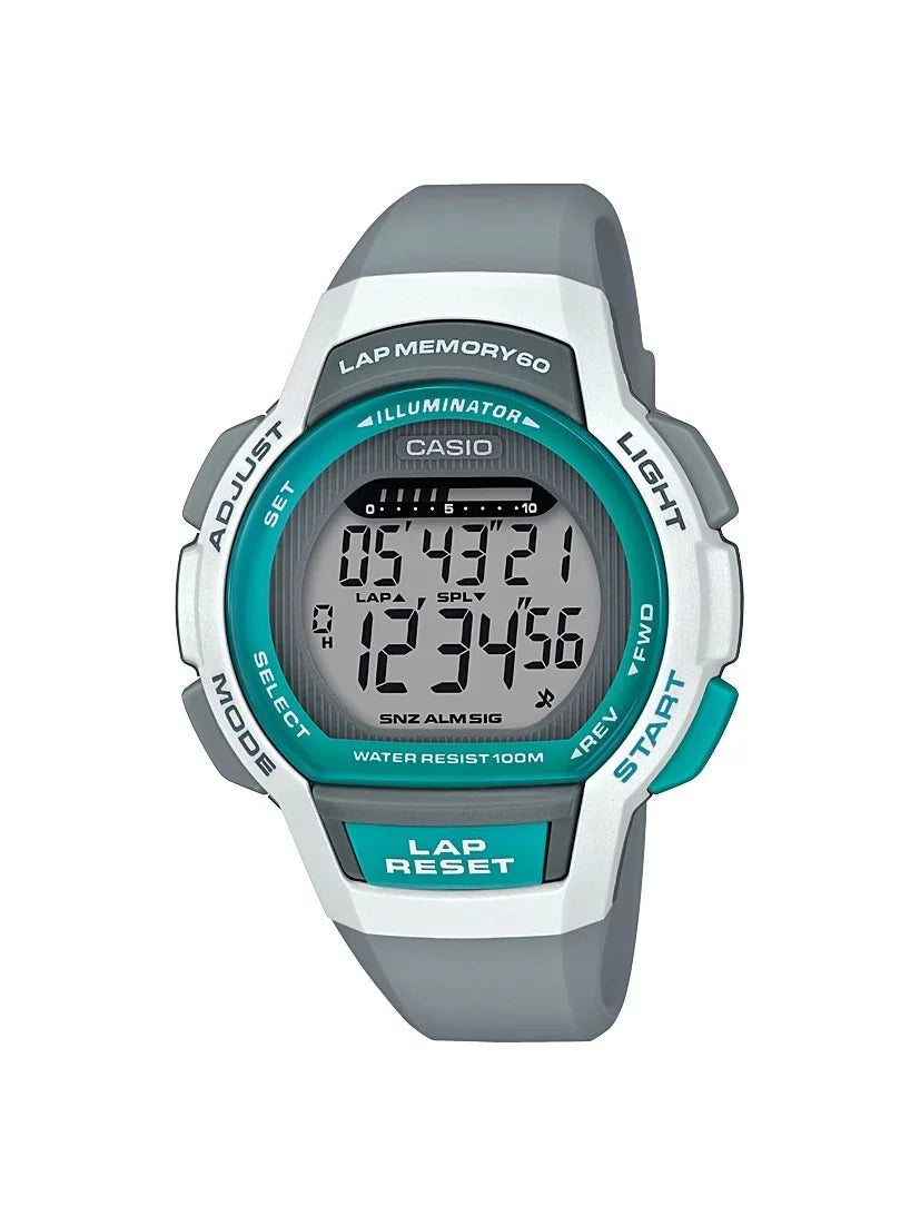 Water Watch Battery 10m Memory 5-Year Casio Ladies Resistant 60 Lap