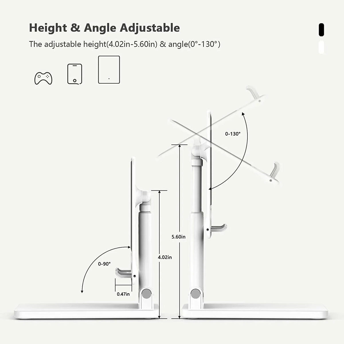 for Phone Cute mobile Double Anti-Slip Foldable Phone Holder Desk Rod Cell Tablet Phone Stand Stand Compatible