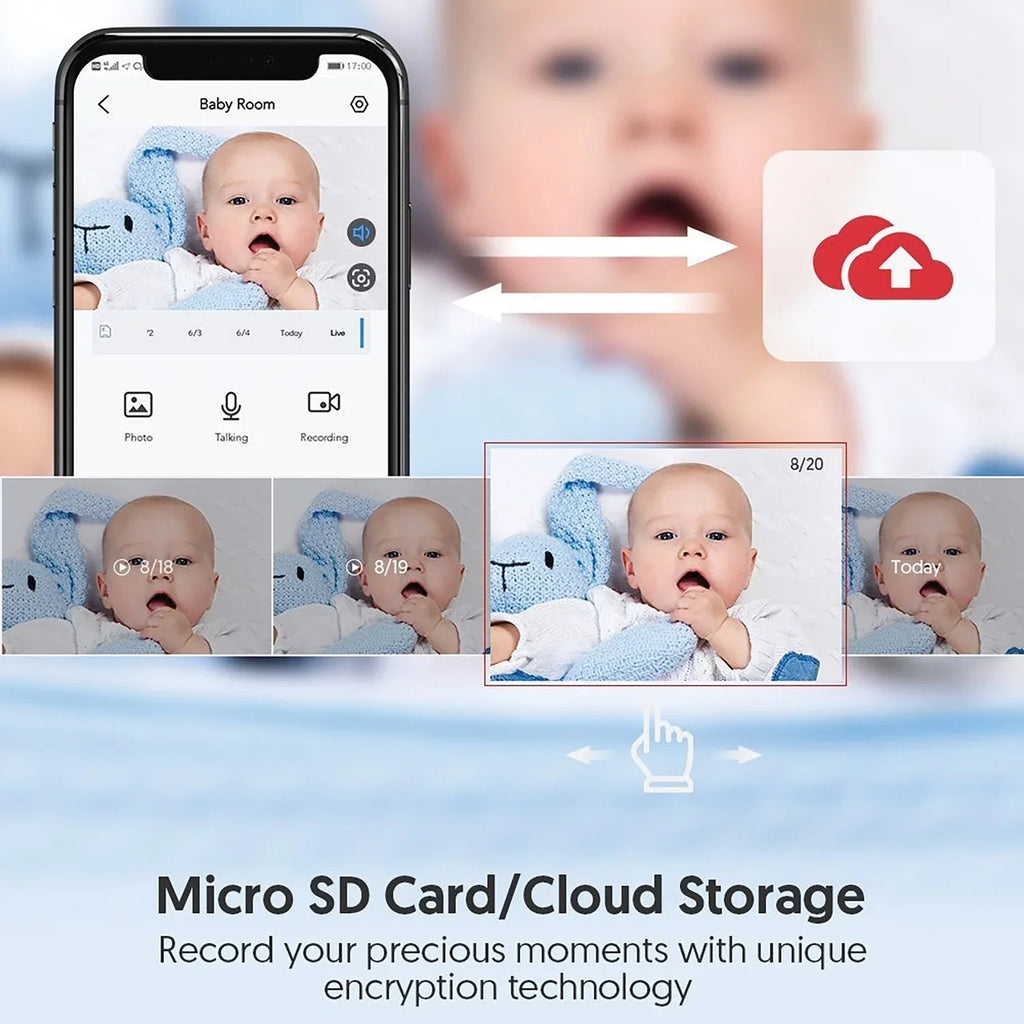 Victure Indoor WiFi Monitor, Smart Baby Camera Night White Security Vision, Color Home with 1080P