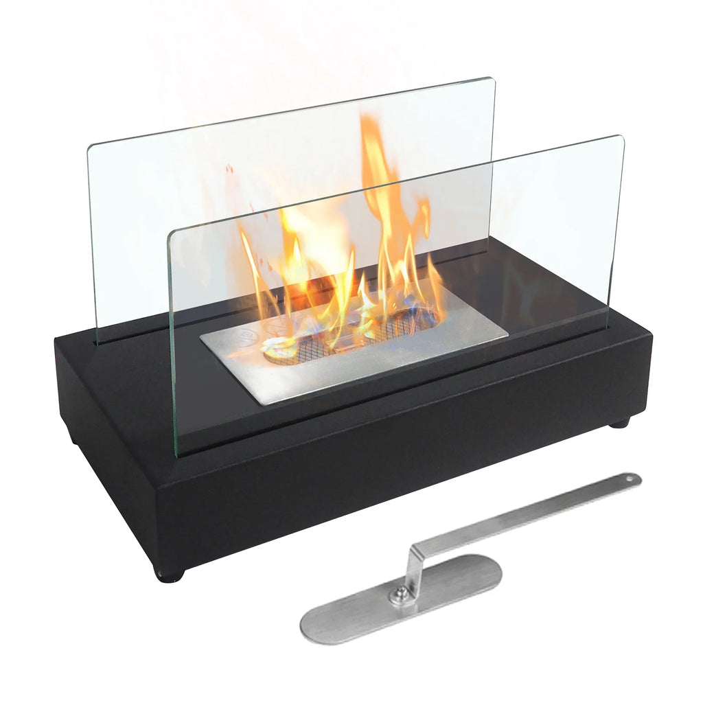 x 13.98''L Ventless Flame Outdoor W Ethanol 7.1'' Bio x Fireplace Guard Tabletop 8''H Metal Skypatio with