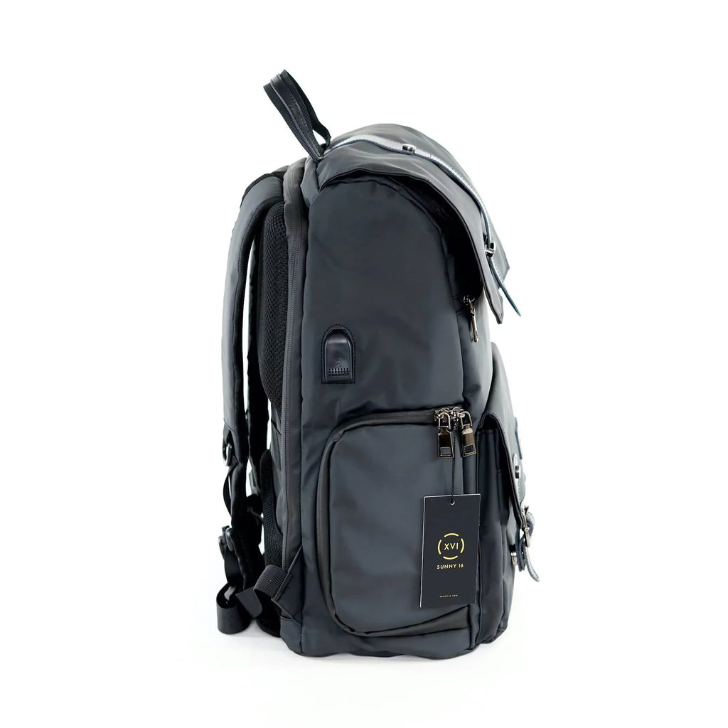 Digital (Tarpaulin, Adjustable Women- Anti-Theft Voyager 16 Nikon, Zipper DSLR Men More Sony for Pocket and Black) Works Canon, Case Dividers with Camera Backpack with Side Travel Sunny Access and
