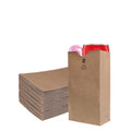 Gift (2 Paper (4 7/8") Pound Kraft lb) Bags, Capacity) Mini 7/16" Count] Small Bag Party Bags, - Snacks, 5/16" 7 Lunch (2 Merchandise, [1500 Brown Grocery, x Bags 2 x EcoQuality by Small Paper