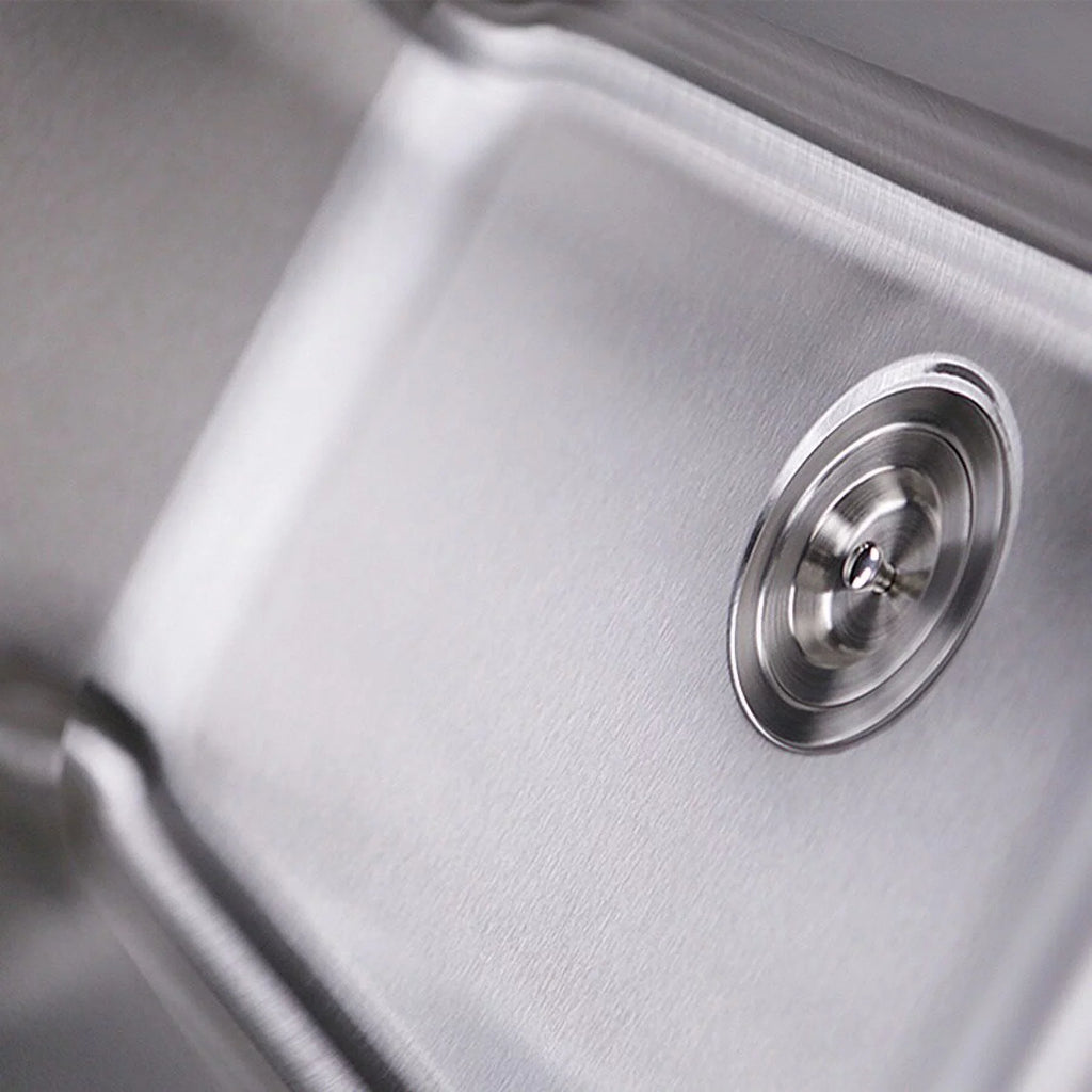 Sink Kitchen Stainless Bowl Single Steel Drop-in 33-inch