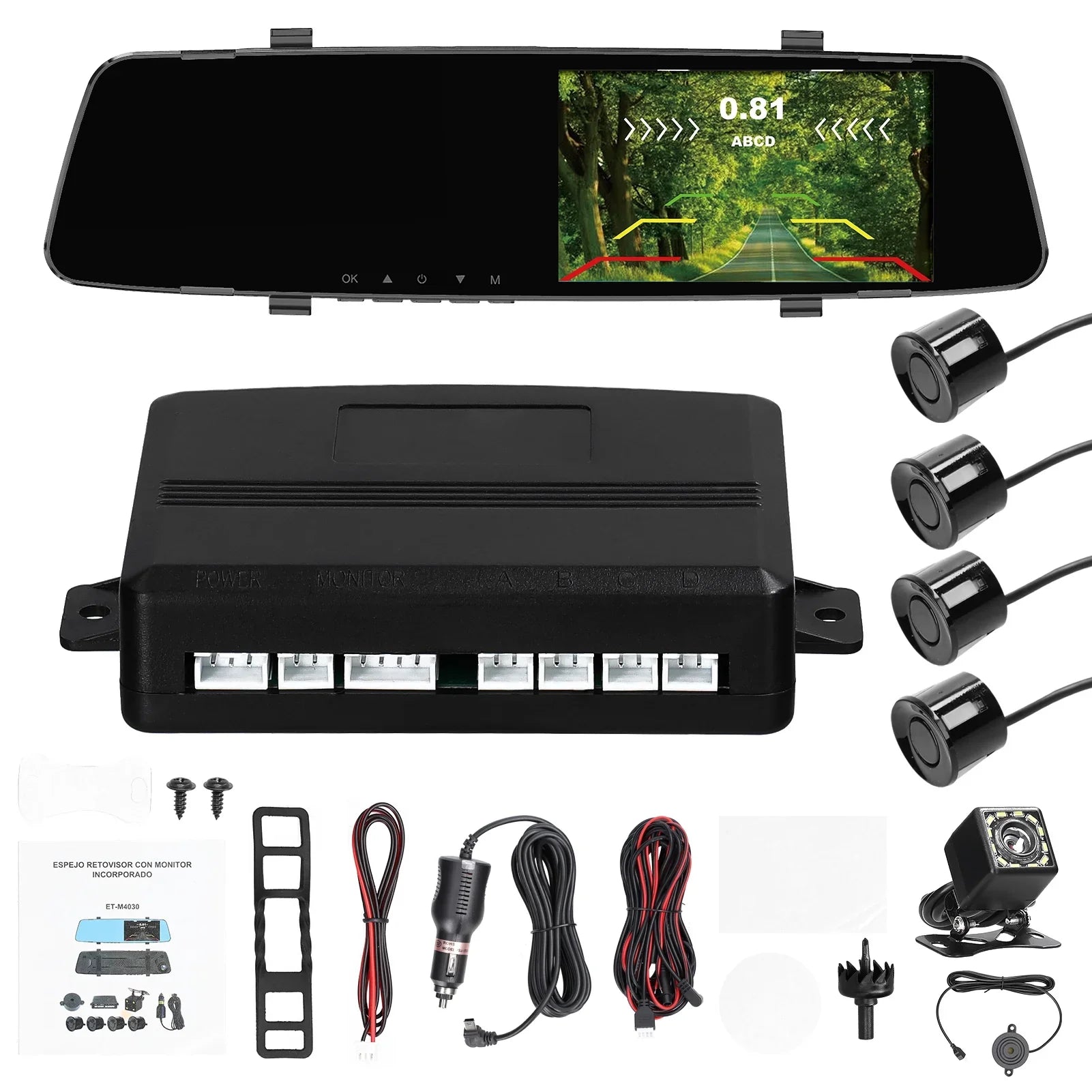 Camera,4.3 Screen Dual Camera Camera Dash Reco 1080P Camera 4.3 Reverse 4.3 Rear Support Rear Radars Dash DVR Radars Dash Screen Inch Inch Dual Reverse Radars Rear Inch Dual 4 Shinysix Camera