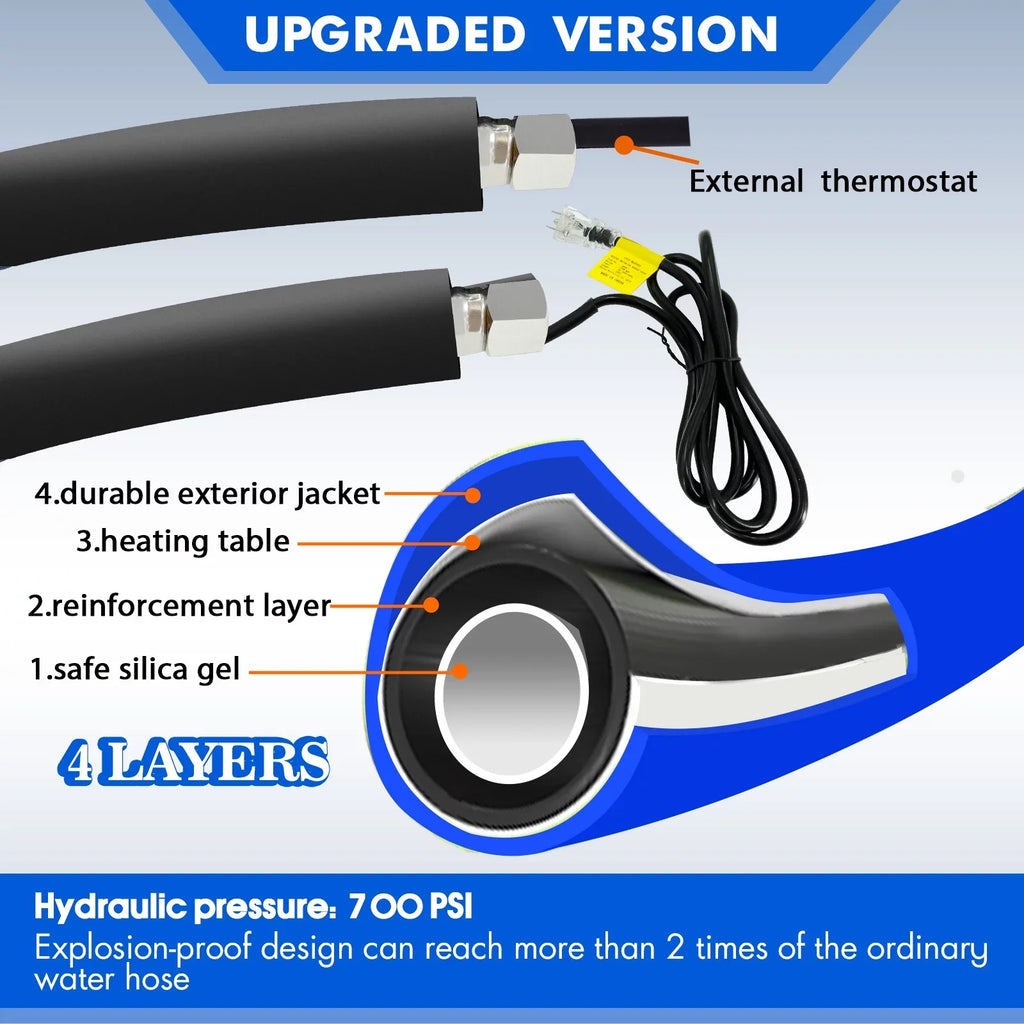 for Hose RV F Water Trailer,Garden,Home Heated Drinking Protectio Blue Hose Water RV, 30FT Freeze -45 for