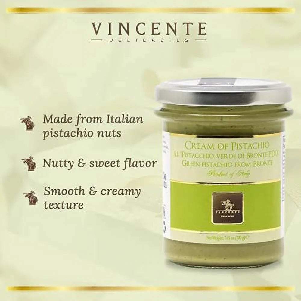 For Ice Delicacies Pastry, Paste Bread, Dessert Cream, (7.05-Ounce, 2-Pack) Pistachio &