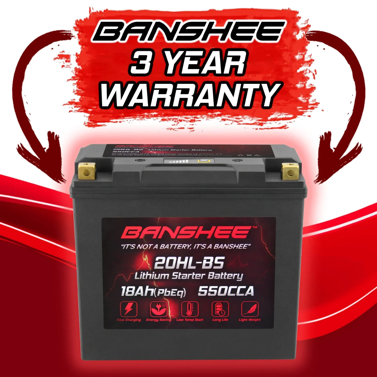 2004 Banshee 2002 WaveVenture XL700 Yamaha with Motorsports Battery XL700A Compatible YTX20L-BS LiFePO4 to