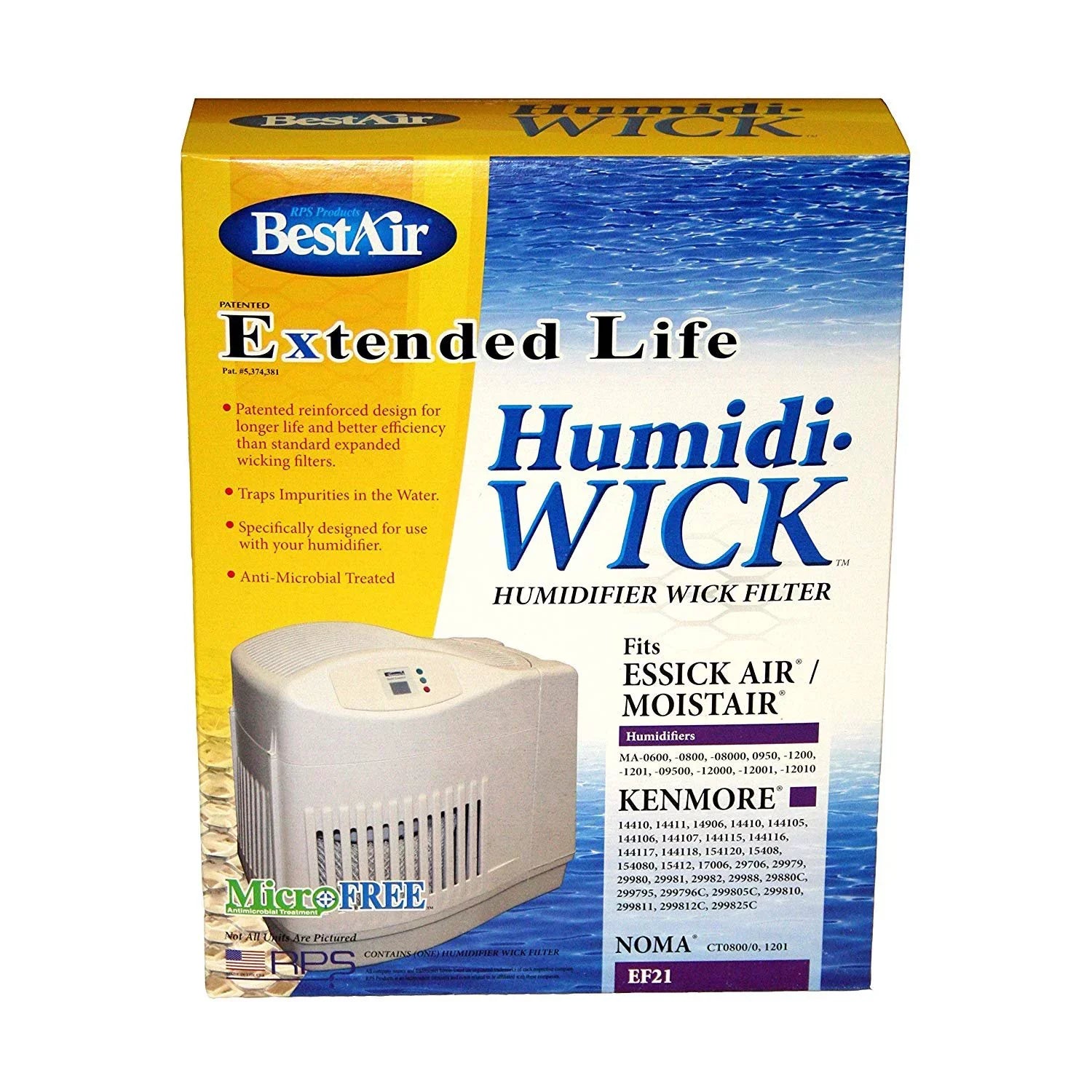 Kenmore EF21 Emerson MAF1 Humidi-Wick - 14906 Filter / BestAir Pack 5