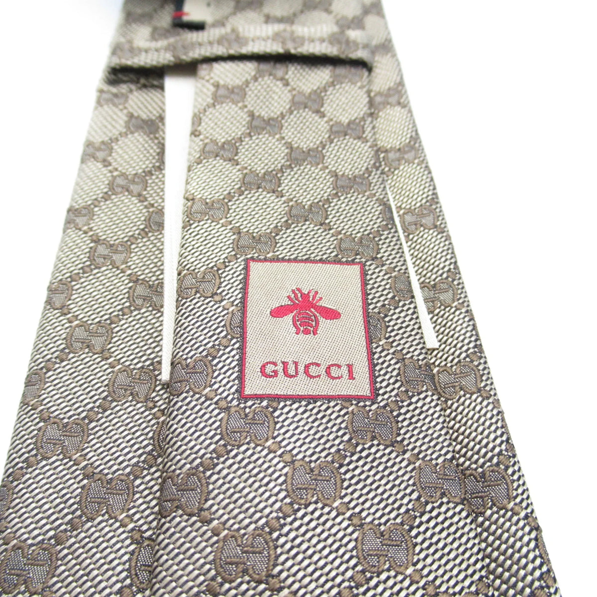 Beige tie silk Pre-Owned GUCCI (New)