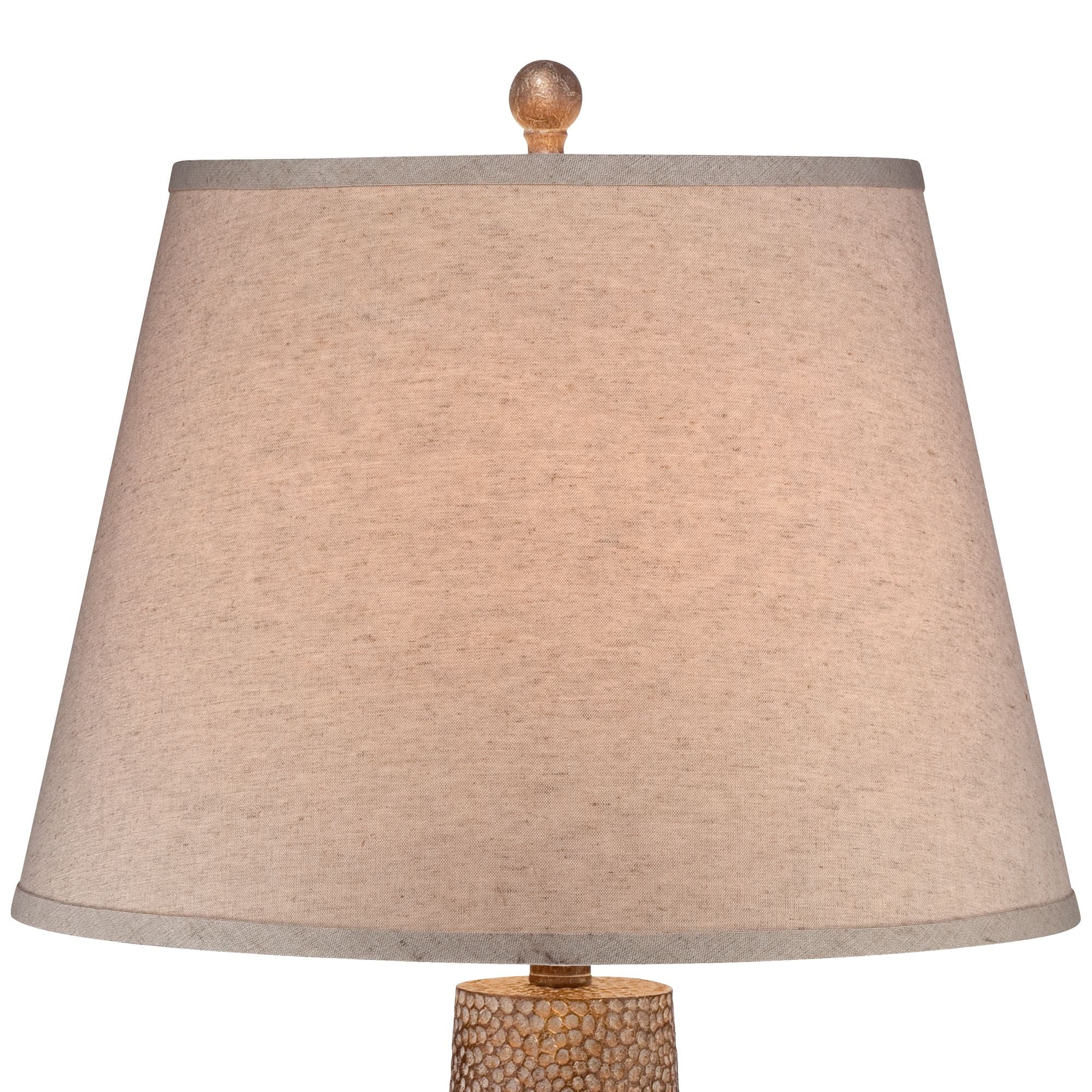 Tall Leaf Hammered Brown Pot 29" Table Farmhouse Shade Rustic 360 Empire Bentley Lighting Textured Lamp Home for Room Living Bedroom White Off House