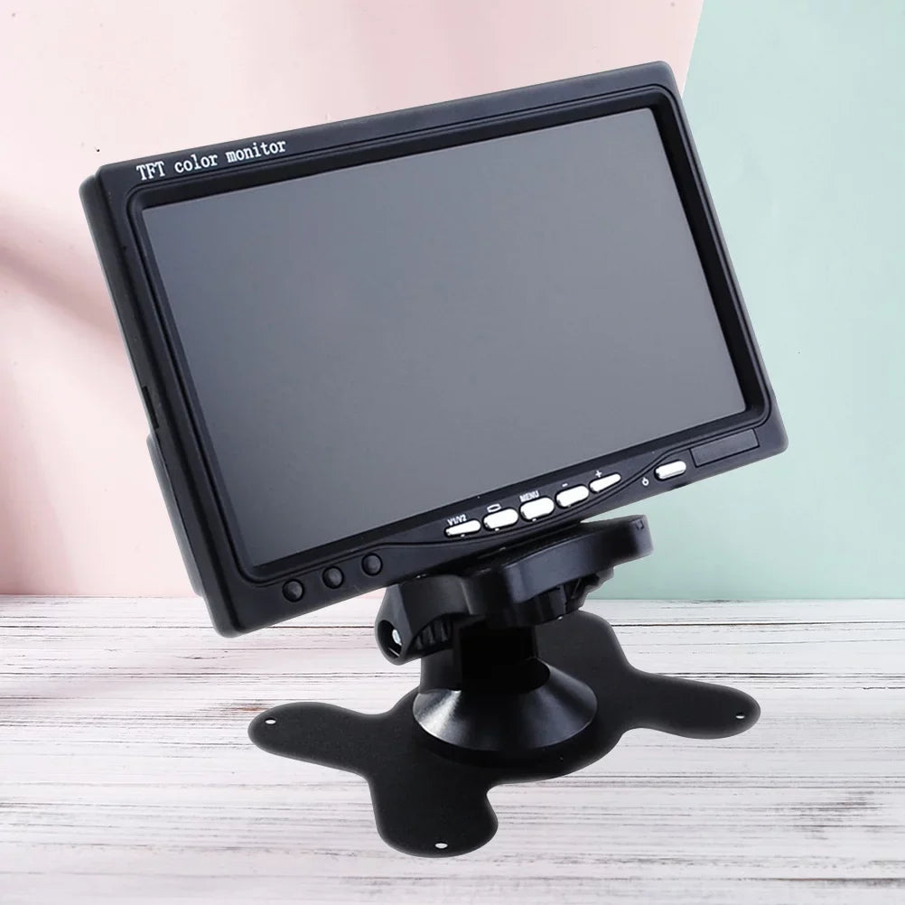 7" Backup Mirror Reverse Dvd Color Camera Camera Tft (Black) Monitor Backlight Lcd Serveillance Car For Car View Rear