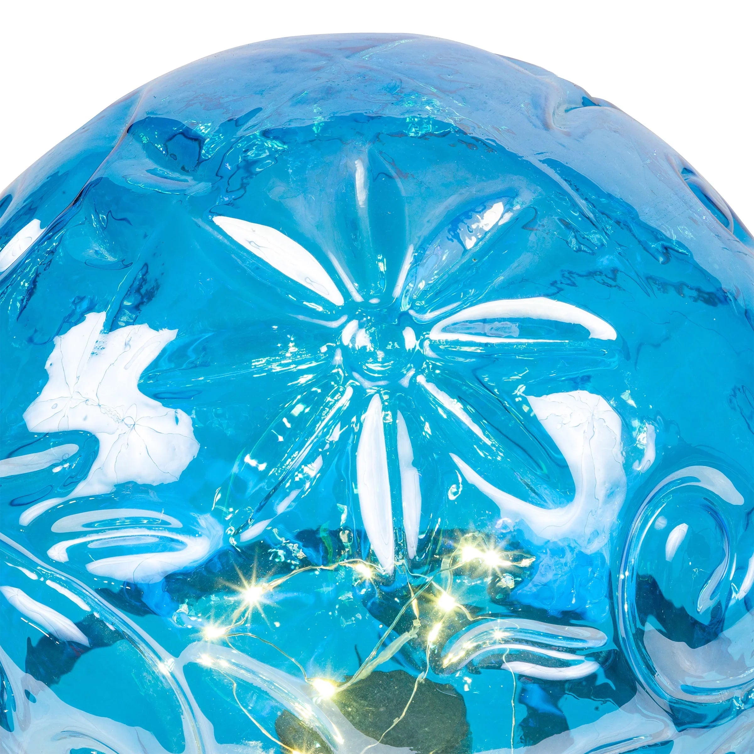 L Light-up Globe, 13" H Blue 10" x W Glass Corporation x Embossed 10" Alpine Gazing