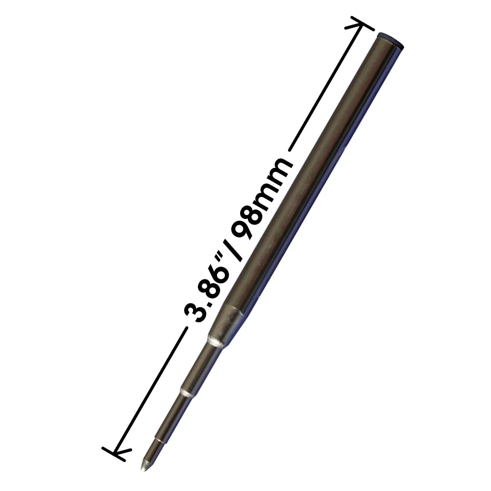 Pen - Montblanc 3.875 in Blue 6 Ballpoint Black - 6 Replacement for / - Long + Measures 128211/128214 Refill mm Jaymo 98