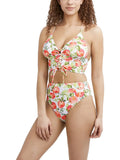 Separate V-Neck BCBGeneration Women's Swim Top Lace-Up Printed Midkini