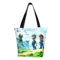 School Business Shoulder For Cartoon Super Bag Luigi Large Tote Women's Shopping Mario Beach Handbag Travel Capacity Work