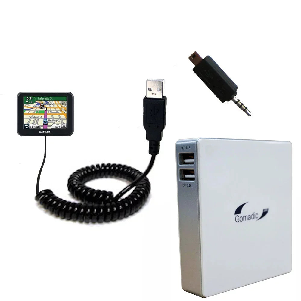 Gomadic for suitable - Battery Technology Pack the Capacity Garmin Charger with External Nuvi 30 Rechargeable mobile TipExchange High