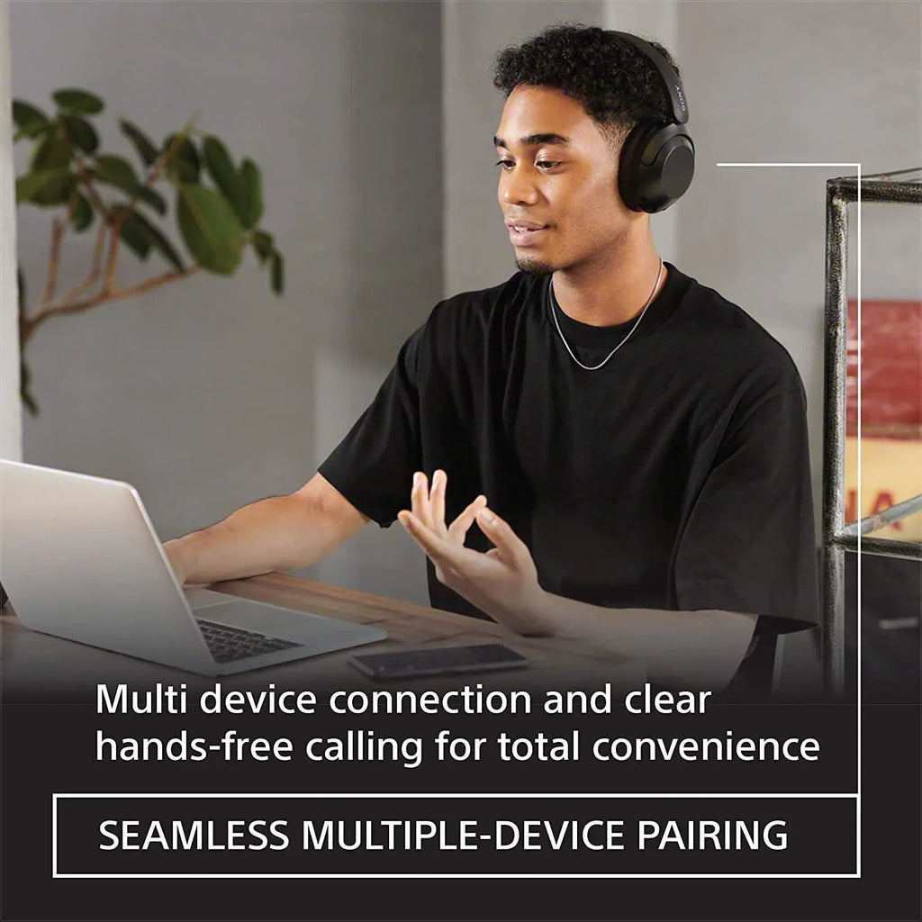 Extra AUX NeeGo Cancelling with WH-XB910N with Over Wireless Headphones Bass Headset Ear Noise Microphone Bluetooth Sony
