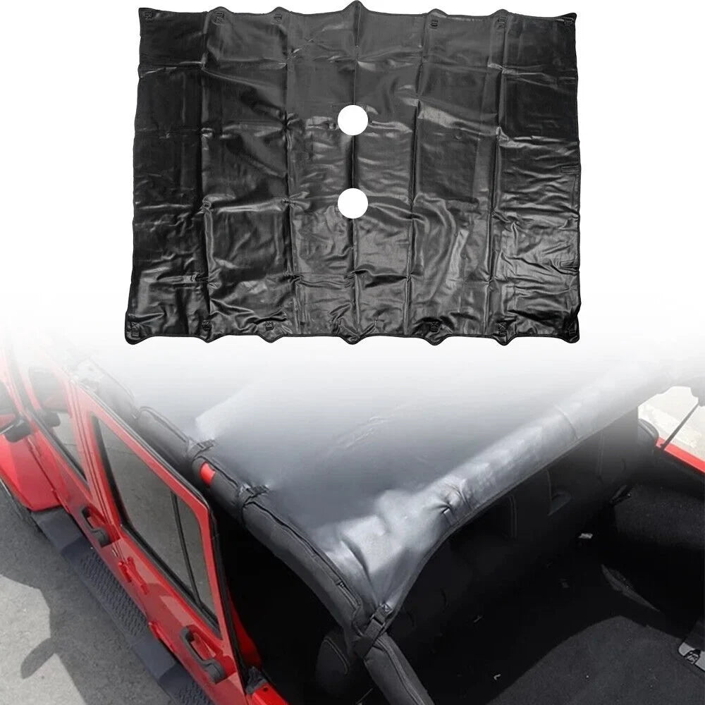 Leather Sunshade Easy JKU Maximum Wrangler Install, Top Protection - Sun 07-18 Jeep JLLOM JK Premium