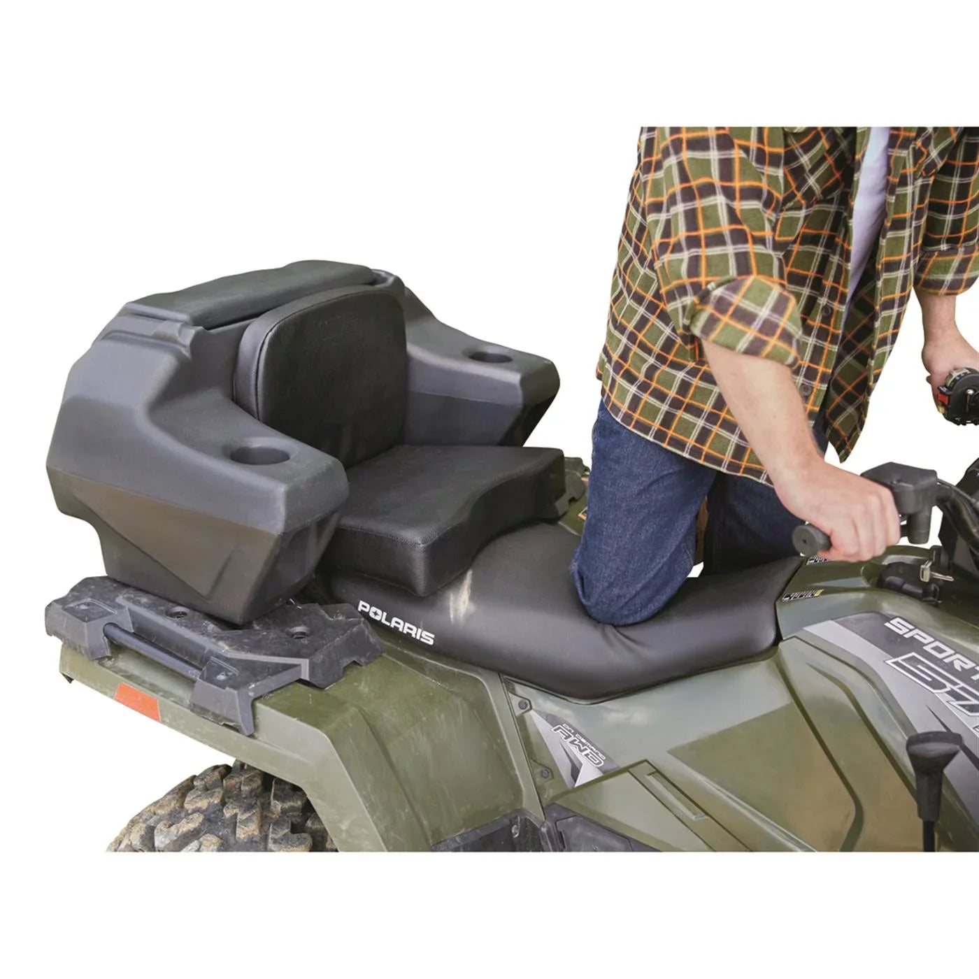 Guide Cargo Cushion, Helmet Large Gear ATV Lounger Holder Box, Storage, Seat with