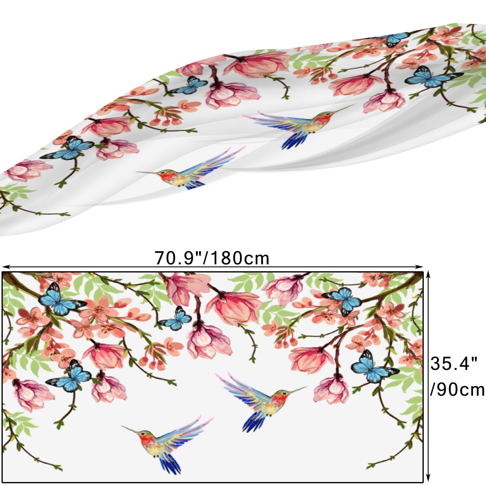 Gift Long Large for Women Packed Beautiful Wraps Hair Shawls Silk Wraps Scarf Headscarf FREEAMG Neck Sunscreen Oblong Floral