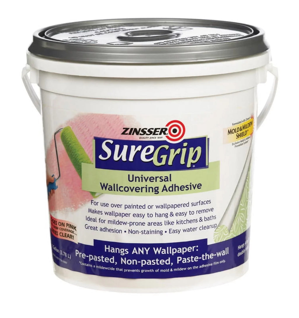 Adhesive 1 Glue Zinsser SureGrip Strength Wallcovering gal High