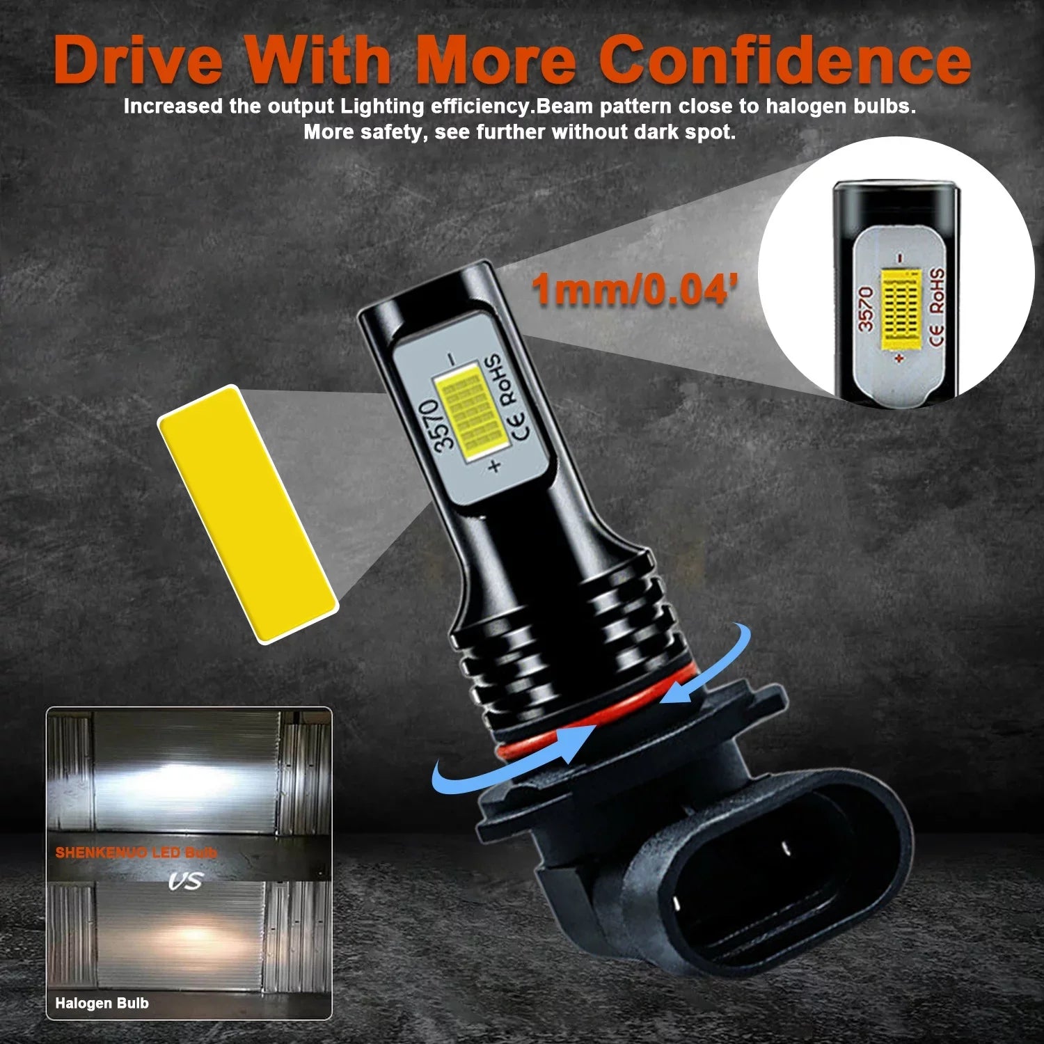 LED Bulbs Super Lights Headlights 2000-2006 Tahoe Bright white For 2000 Kit 2001 2002 1999 6000K 6X Silverado Chevy