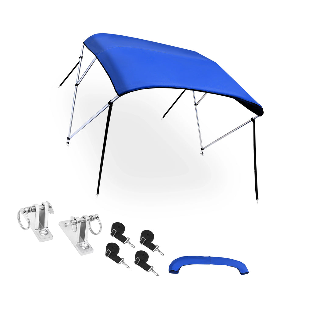 Blue 46"Hx61"-66"W 6"L Deck Stainless Bow Steel Bargains Top Unique x Bimini Hinges 600D 3
