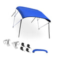 Blue 46"Hx61"-66"W 6"L Deck Stainless Bow Steel Bargains Top Unique x Bimini Hinges 600D 3
