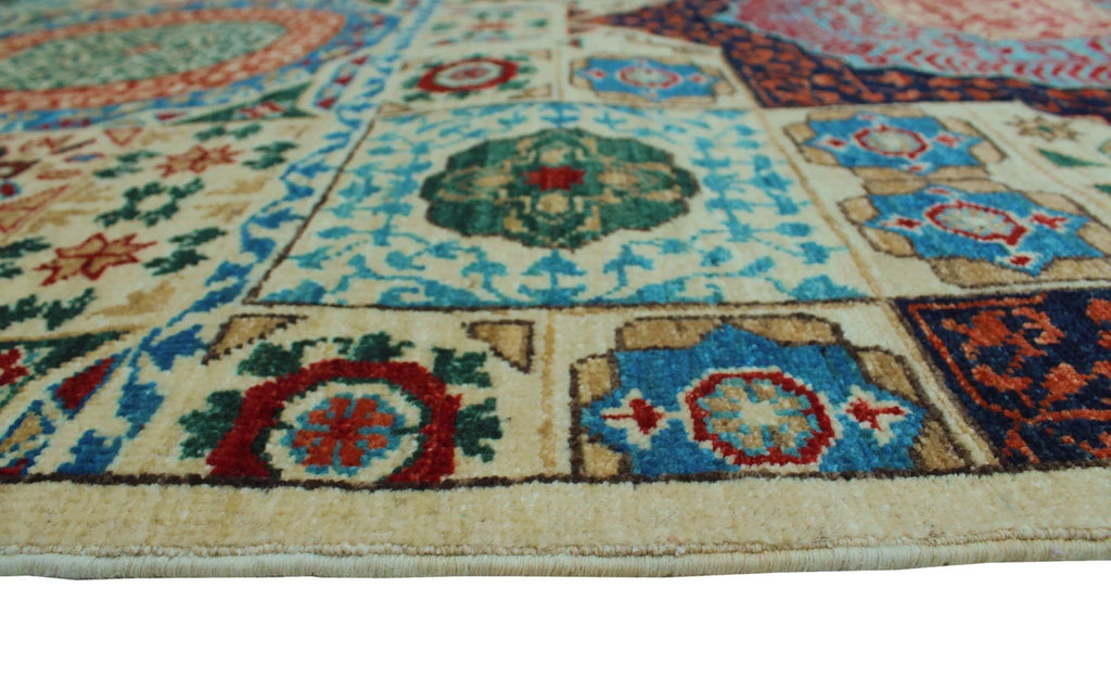 Irwin Ivory/Blue Aria Rug, x 9'0" 12'2"