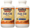 Oil -2 Kirkland Pack Fish 1000mg Softgels Signature 400