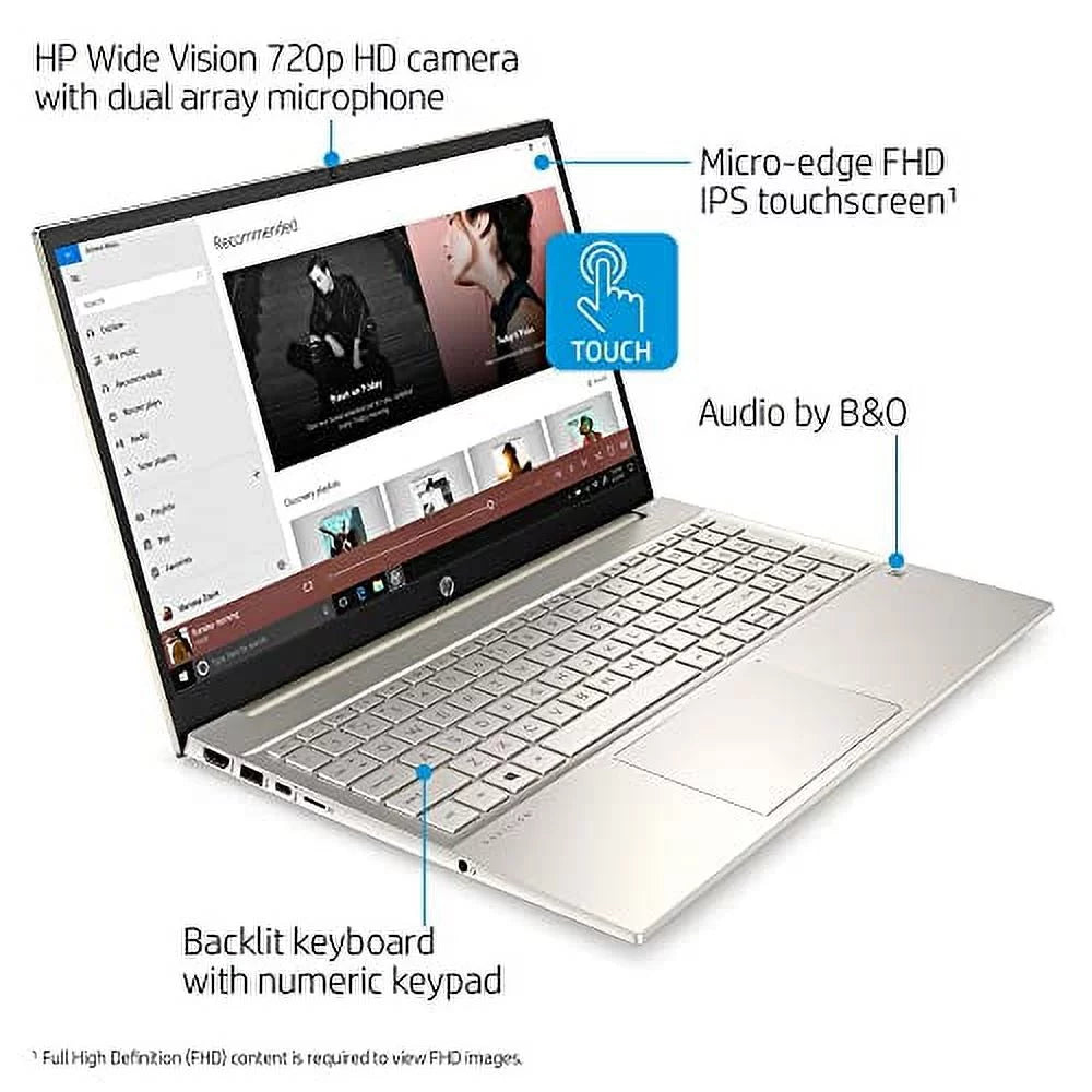 i7-1165G7 DDR4 WiFi-6 w/ Pavilion Bluetooth Windows FHD USB HP 2TB Iris SSD NVMe Webcam Gen 15.6" HDMI 4-Core Touchscreen Intel 11th Keyboard Graphics 2022 10 32GB Xe Home Laptop 32GB Backlit
