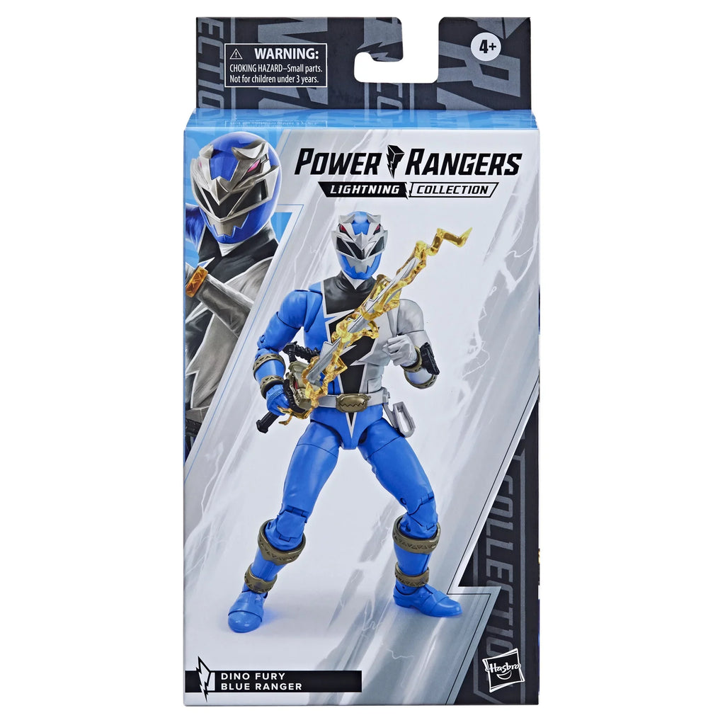 Fury 6-inch Premium Action Rangers Lightning Accessories Ranger Dino with Toy Collection Collectible Blue Power Figure