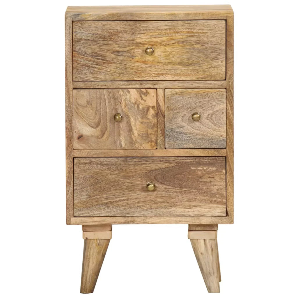 14.2"x11.8"x23.6" Mango Cabinet Solid Wood Bedside Dcenta