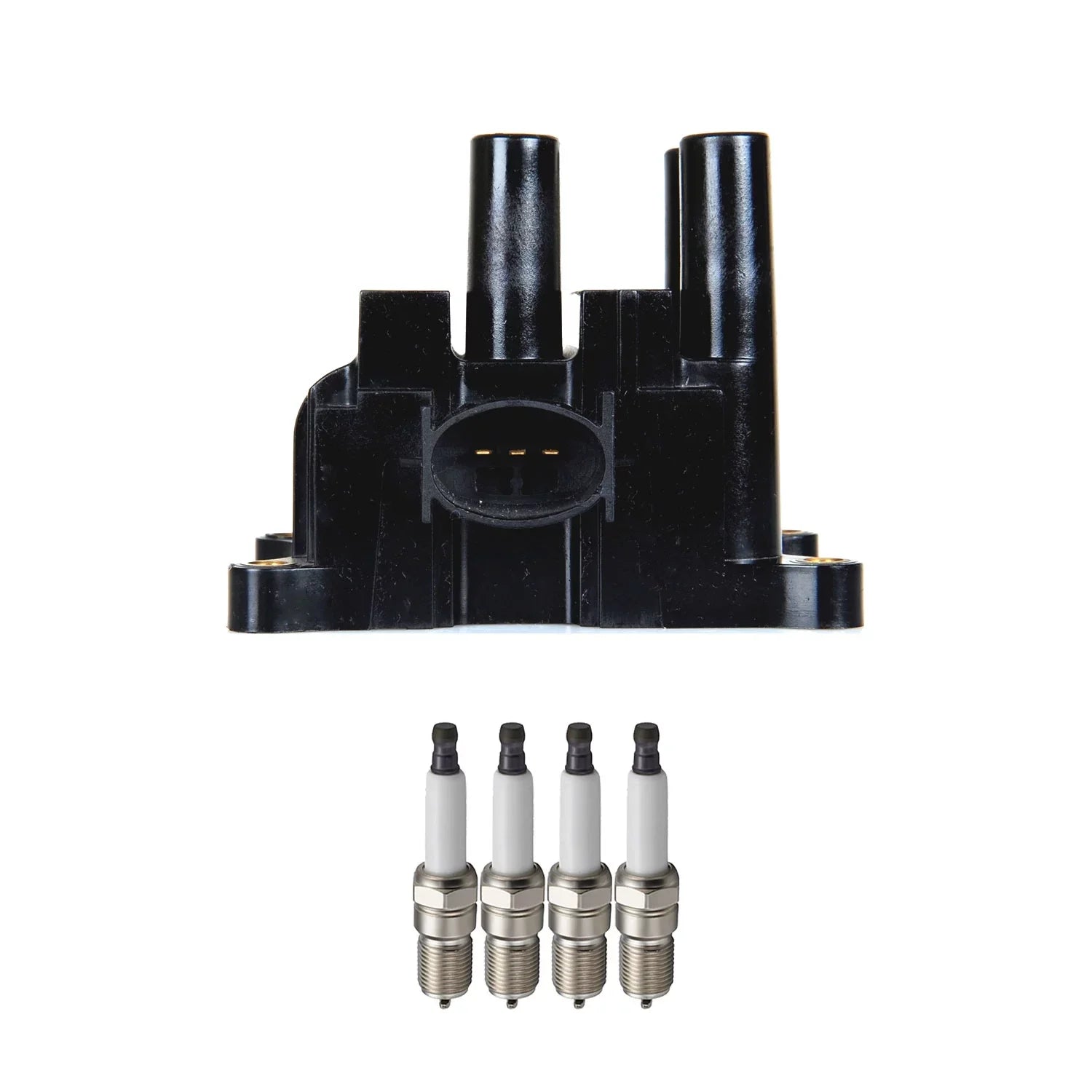 Mazda SP432 Compatible Ignition 1 FD501 4 Coil with C1341 and B2300 Spark ISA Plugs 2001-2009