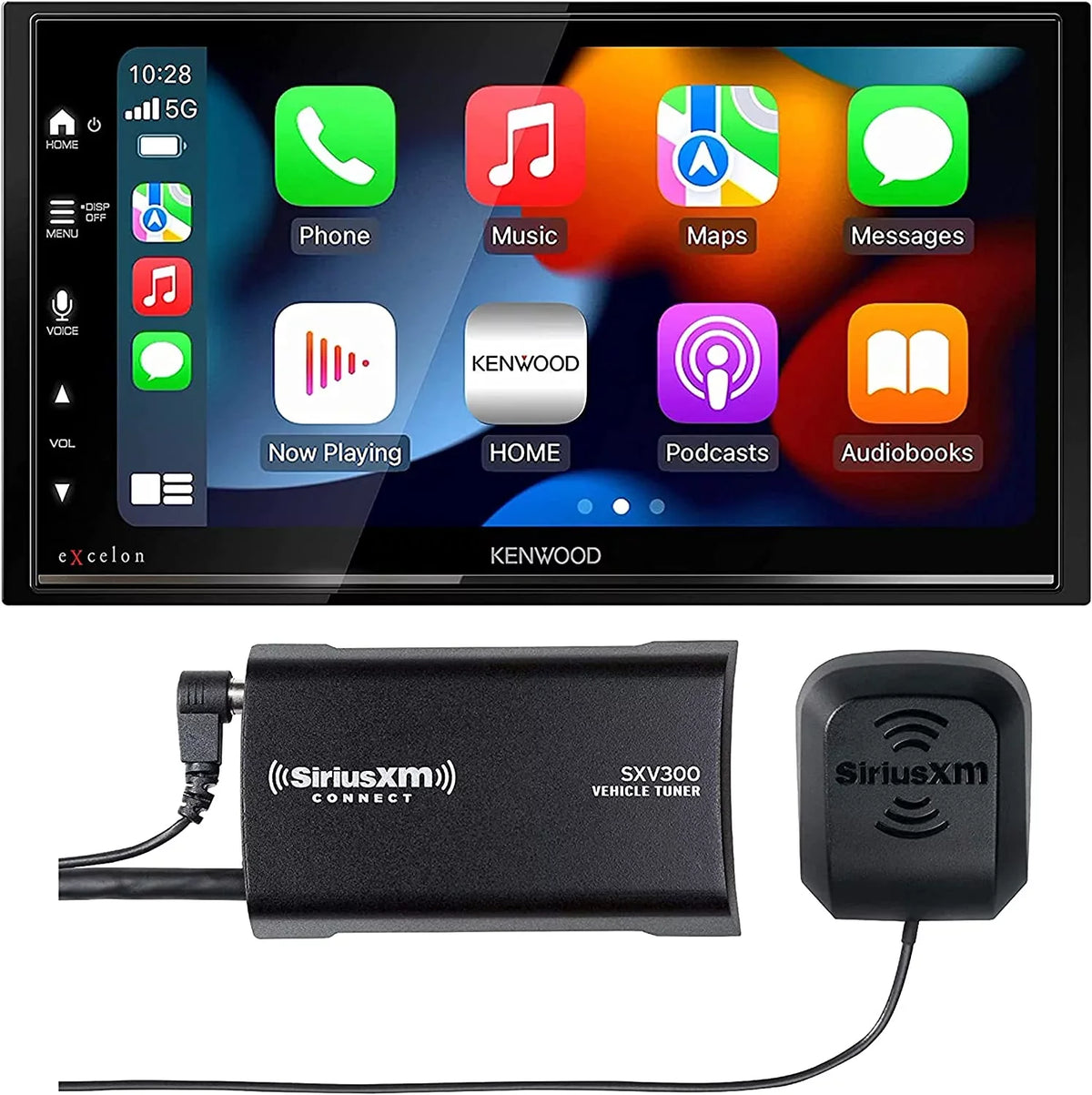 Multimedia Tuner Kenwood New and SiriusXM Receiver SXV300V1 6.8" Digital DMX809S
