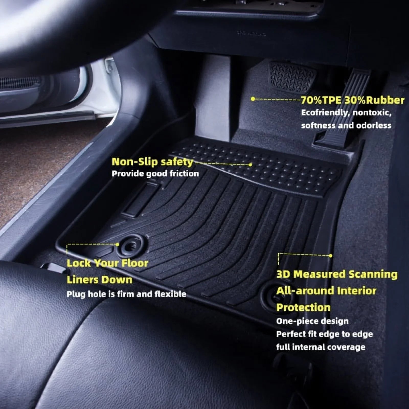 Carpet Mats Cargo 2018-2023 Honda Liner 3D Odyssey Floor For