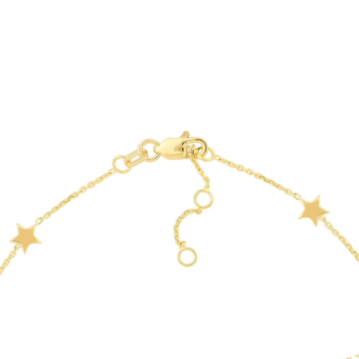 Adj. 14K Gold Women Star Yellow - Stationed 7.25" 6