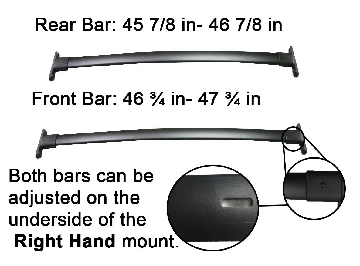 Rack 2011-2015 2pcs, BRIGHTLINES Roof Set Explorer Cargo Aluminum Replacement a of for Rack Top Black Ford Crossbars