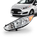 Type] Headlight Driver Chrome Hatchback Sedan Left [Halogen 2015 AKKON Titanium Ford 2014 2016 Headlamp 2017 Fiesta - Fits