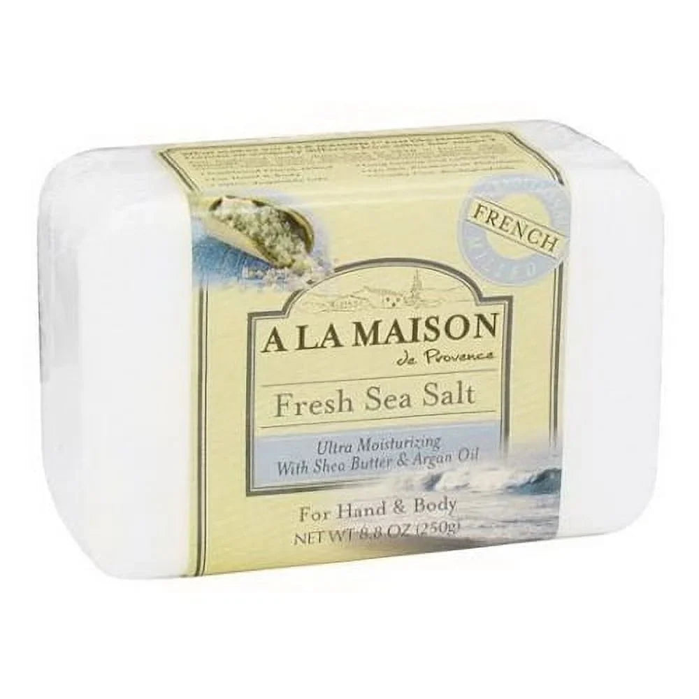 La Traditional Salt 8.8 So - ap, French rizing Oz, Ultra Pack Sea A Maison 6 Milled Moistu Bar Fresh