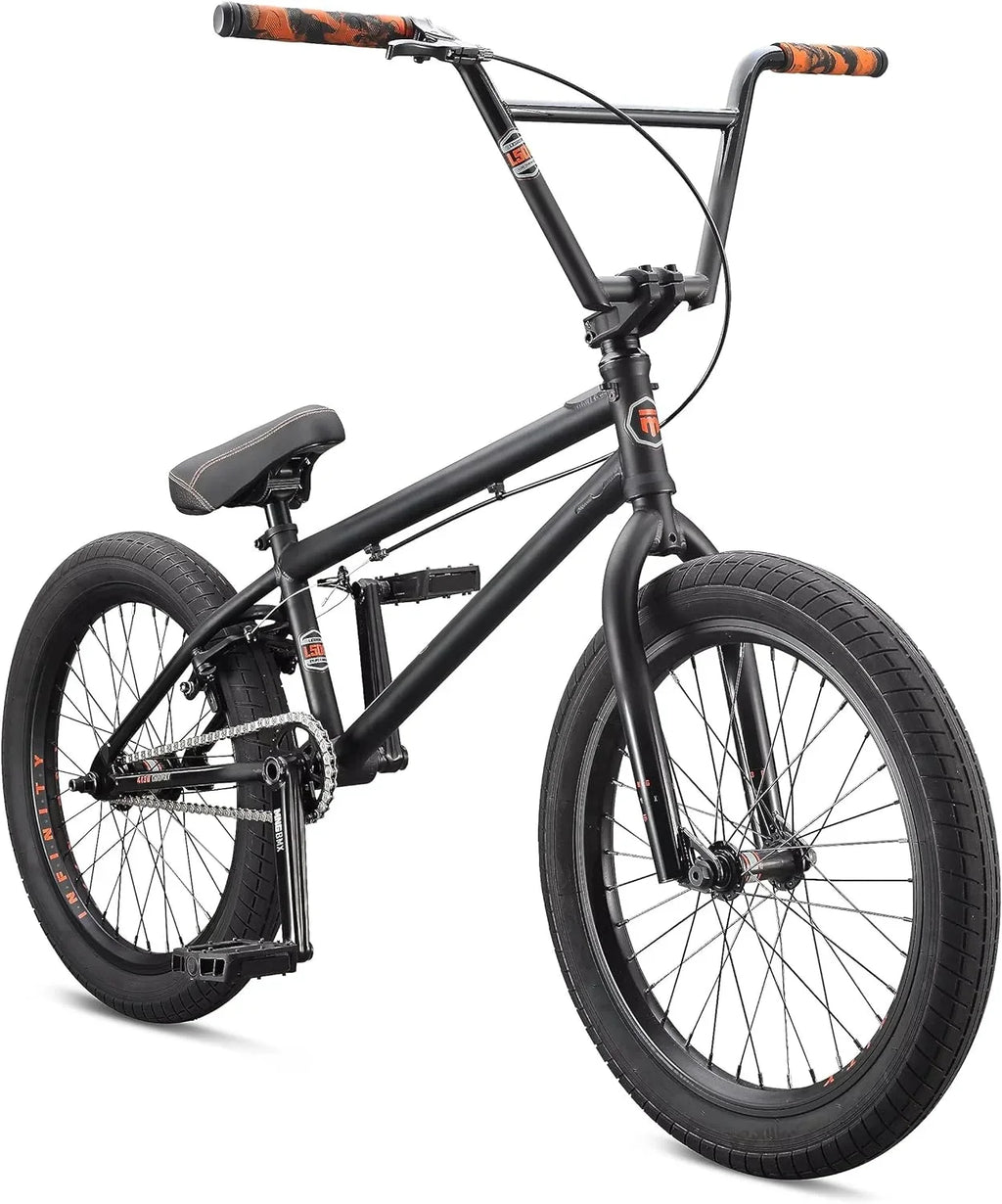 Freestyle Wheels BMX Steel - Open 20 Bike, Legion Inch Box Mongoose Frame, BLACK/ORANGE
