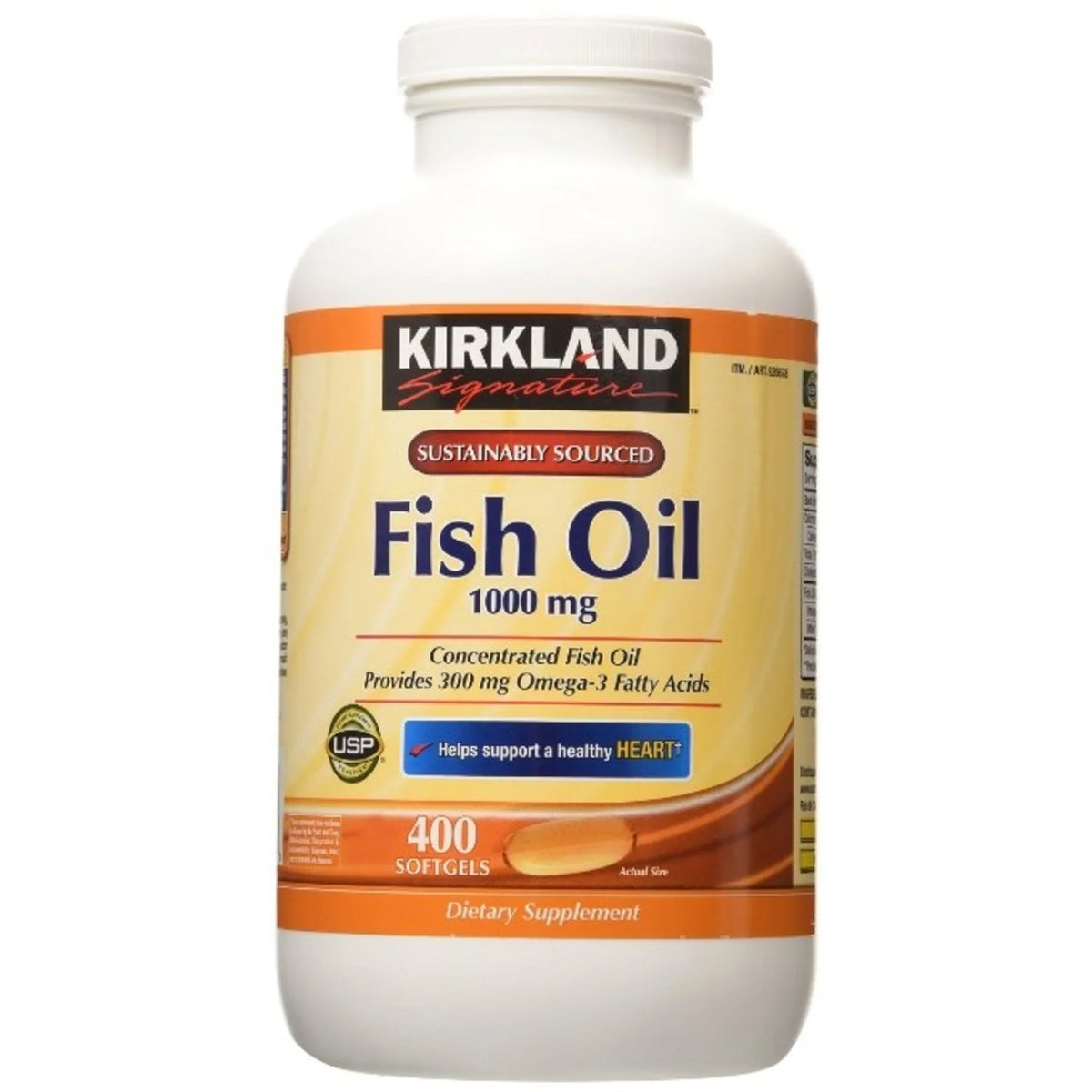 Oil -2 Kirkland Pack Fish 1000mg Softgels Signature 400