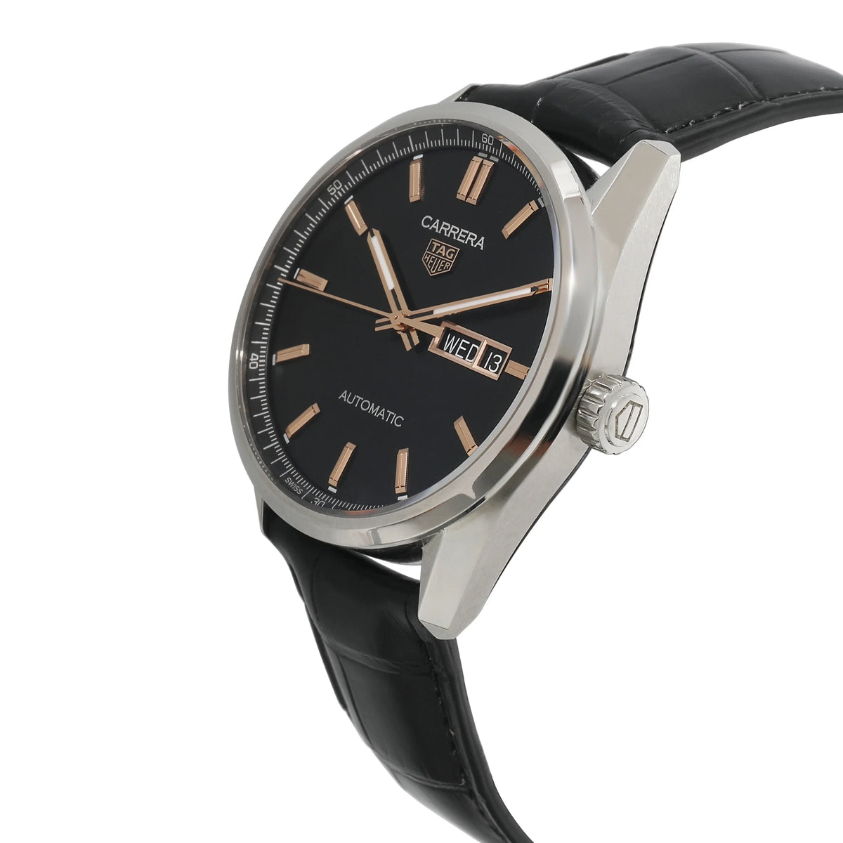WBN2013.FC6503 Stainless Men's in Pre-Owned Heuer Carrera Tag Steel Watch
