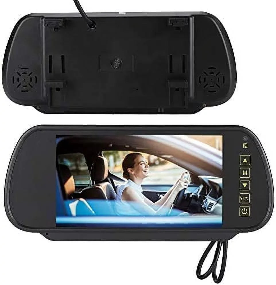 for Inch Parking Mirror Car Rear Vehicle Bileeko 7 Screen View Monitor LCD