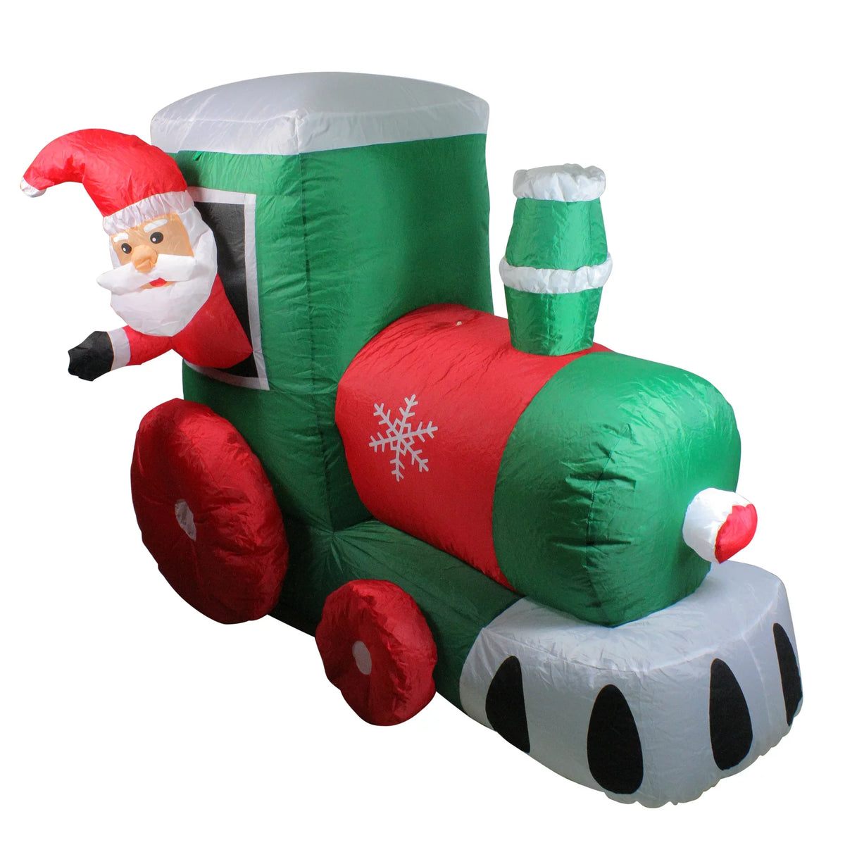 Christmas Northlight on Decoration Lighted Train blow-up 4.5' Outdoor Locomotive Santa