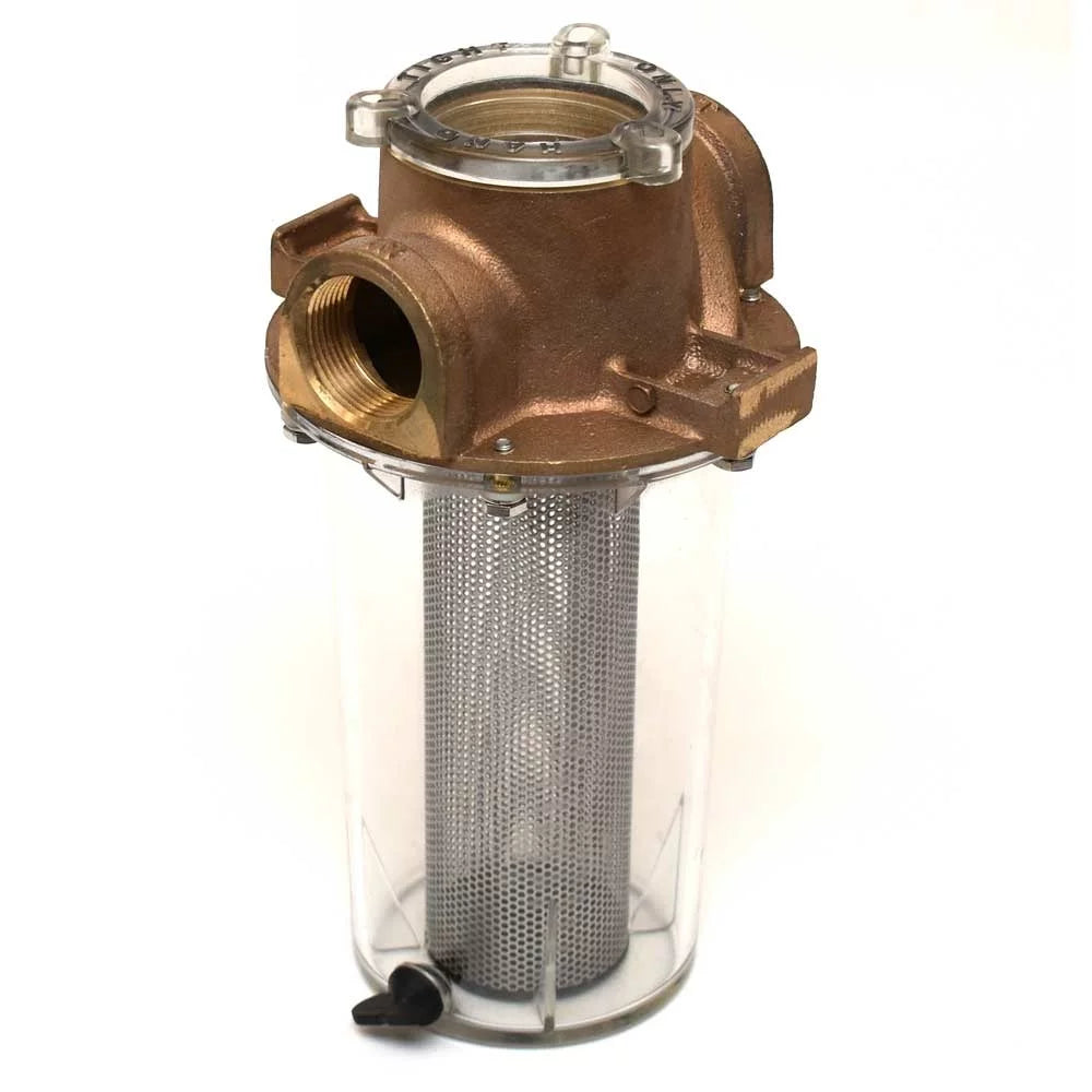 Water Raw 1 | 1/4 ARG-1250-S Inch Boat Bronze Cast Groco Strainer