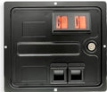 Williams/Bally Pinball Coin Door, OEM 2 Slot with Frame