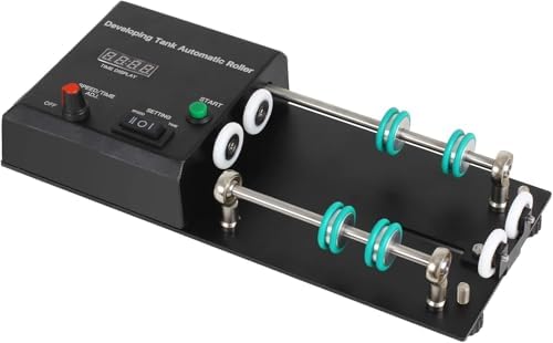 Electric Film Processor Machine - Automatic Darkroom Processor with Extension Rod, 1-30min Timer, and 4 Preset Programs for Developing Tanks
