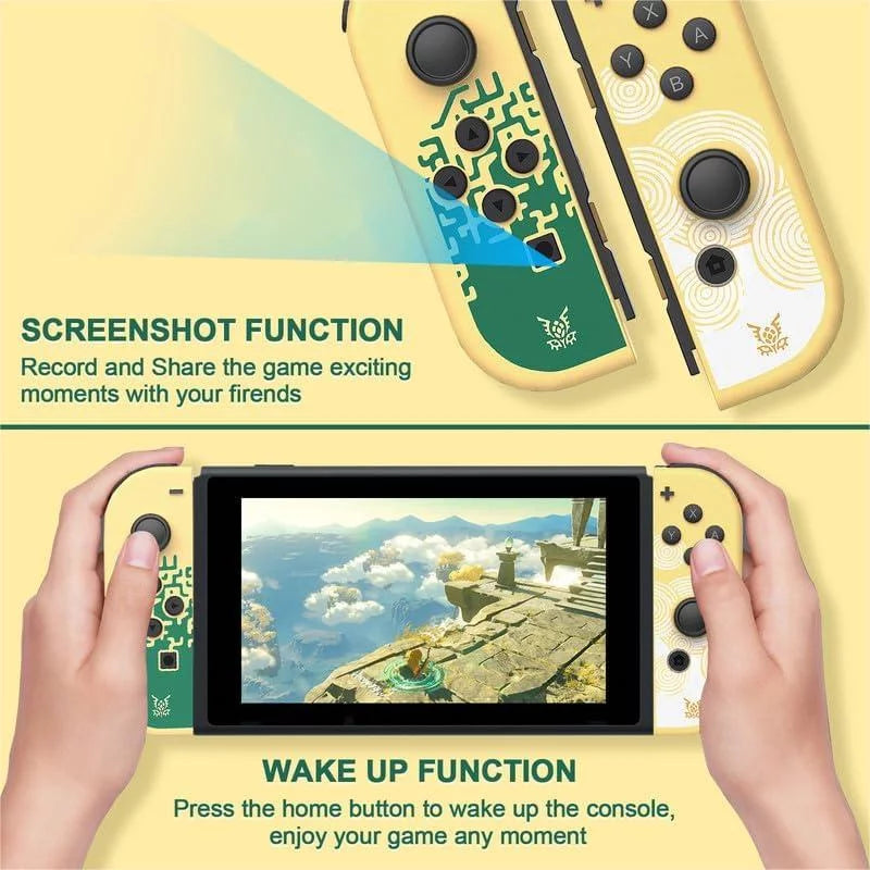 & Replacement Vibration/Motion Nintendo for for Control/Wake-up/Screenshot Controllers Switch Dual Switch, Wireless Controller Left Joycons with Right