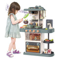 Play Lights Toddlers for Kitchen and Realistic Spray with 28.3" 43 Sounds Kitchen Christmas PayUSD Kids Girls Toy Toys Pcs for Birthday, Simulation Pretend Playset Kids Green with of Boys Play Set